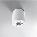 HEITRONIC Surface mounted spot ADL9001, round, GU10, IP20, 25° swiveling, white