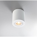HEITRONIC Surface mounted spot ADL9001, round, GU10, IP20, 25° swiveling, white