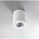 HEITRONIC Surface mounted spot ADL9001, round, GU10, IP20, 25° swiveling, white