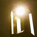 HEITRONIC socket luminaire TOSKANA II square, switchable, set back IP65, anthracite 