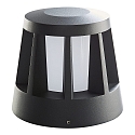 Luminaire d'all�es GOMERA rond IP65, anthrazit, opale 