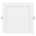 HEITRONIC Plafonnier encastré LE MANS carré IP44, blanche gradable
