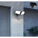 HEITRONIC solar spot DUPLEX double, with sensor, CCT Switch, adjustable IP54, black 