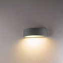 HEITRONIC Luminaire mural d’extérieur HOJA haut bas E27 IP54, couvert de poudre, blanche 