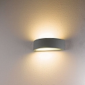 HEITRONIC Luminaire mural d’extérieur HOJA haut bas E27 IP54, couvert de poudre, blanche 
