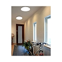 HEITRONIC Applique et plafonnier ALLROUNDER rond, avec détecteur de mouvement IP54, blanche 