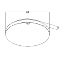 HEITRONIC Applique et plafonnier ALLROUNDER rond, avec détecteur de mouvement IP54, blanche 