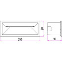 HEITRONIC outdoor recessed luminaire MURANO IP65, anthracite 