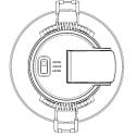 HEITRONIC recessed luminaire DL7003 round, CCT Switch IP65, white dimmable 6,7W 550/630/610lm 3000/4000/6500K 100� CRI >80
