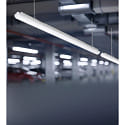 HEITRONIC damp-proof luminaire SNAKE 60CM impact resistant, switchable IP65, white matt 
