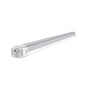 HEITRONIC damp-proof luminaire SHARK-X switchable IP65, white 