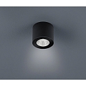 Downlight OSO LED rond, rigide, version pour montage en surface IP44, noir mat gradable