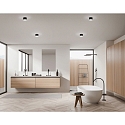 Helestra Luminaire de plafond PALA IP30, satin�, blanc mat gradable