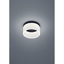 Luminaire de salle de bain LIV 20 forme de l'anneau IP30, noir mat gradable
