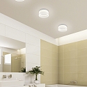 Helestra Luminaire de salle de bain LIV 15 forme de l'anneau IP30, blanc mat gradable