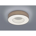 Luminaire de plafond LOMO IP20, mocca, blanc mat gradable