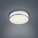 Luminaire de plafond ZELO 29 avec d�tecteur de mouvement IP44, chrome, blanc opale 