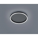 Luminaire de plafond SONA rond IP20, satin�, noir mat gradable