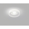 Helestra Plafonnier encastr� IVA IP44, satin�, blanche gradable
