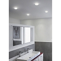 Helestra Plafonnier encastr� IVA IP44, satin�, blanche gradable