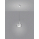 Helestra Luminaire � suspension FLUTE IP20, chrome, satin� gradable