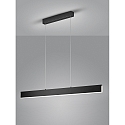 Luminaire � suspension NEX IP20, satin�, noir mat gradable