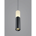 Helestra Luminaire � suspension LIDOS � 1 flamme, direct / indirect IP20, chrome noir gradable