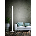 Helestra LED Floor lamp VENTA LED, IP30, nickel matt anodised-chrome