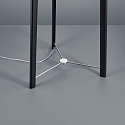Helestra Floor lamp CERTO, E27, IP20, matt anodised - chrome / anthracite