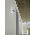 Helestra Luminaire mural ADEO IP20, nickel mat gradable