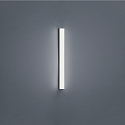 Luminaire de miroir LADO 60 court, commutable, avec diffuseur IP44, noir mat 