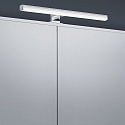 Helestra Luminaire de miroir GAIA 49 IP44, chrome gradable