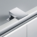Helestra Luminaire de miroir GAIA 99 IP44, chrome gradable