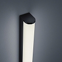 Helestra Luminaire de salle de bain PONTO IP44, noir mat, blanche 