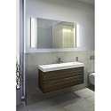 Helestra Luminaire de miroir COSI 61 IP30, nickel mat, partiellement satiné gradable