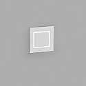 Helestra LED Wall recessed luminaire SENT Outdoor luminaire, IP54, white matt
