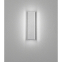 Helestra Luminaire mural DEX IP20, aluminium poli, blanc mat gradable