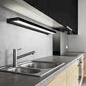 Helestra Luminaire de miroir SLATE 60 IP44, satin�, noir mat 