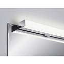 Helestra Luminaire de miroir LADO-S 90 m�dium, commutable, �troit, avec diffuseur IP44, chrome, blanche 
