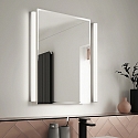 Helestra Luminaire de miroir LADO-S 90 m�dium, commutable, �troit, avec diffuseur IP44, chrome, blanche 