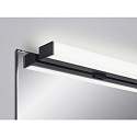 Helestra Luminaire de miroir LADO-S 90 m�dium, commutable, �troit, avec diffuseur IP44, noir mat, blanche 