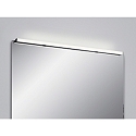 Luminaire de miroir LADO-S 120 grand, commutable, �troit, avec diffuseur IP44, noir mat, blanche 