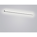 Helestra mirror luminaire LADO-S 120 large, switchable, slim, with diffuser IP44, black matt, white 