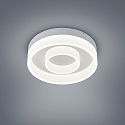 Luminaire de plafond LIV 30 2 voies, forme de l'anneau IP30, blanc mat gradable