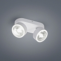 Luminaire de plafond PAX � 2 flammes IP20, blanc mat gradable