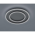 Luminaire de plafond SONA IP20, satin�, noir mat gradable