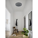 Helestra Luminaire de plafond SONA IP20, satin�, noir mat gradable