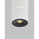 Helestra ceiling luminaire ROK 1 flame, direct / indirect, focusable IP20, white matt dimmable