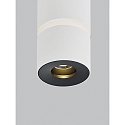 Helestra ceiling luminaire ROK 1 flame, direct / indirect, focusable IP20, white matt dimmable