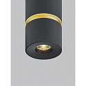 Luminaire de plafond ROK � 1 flamme, direct / indirect, focalisable IP20, or mat, noir mat gradable